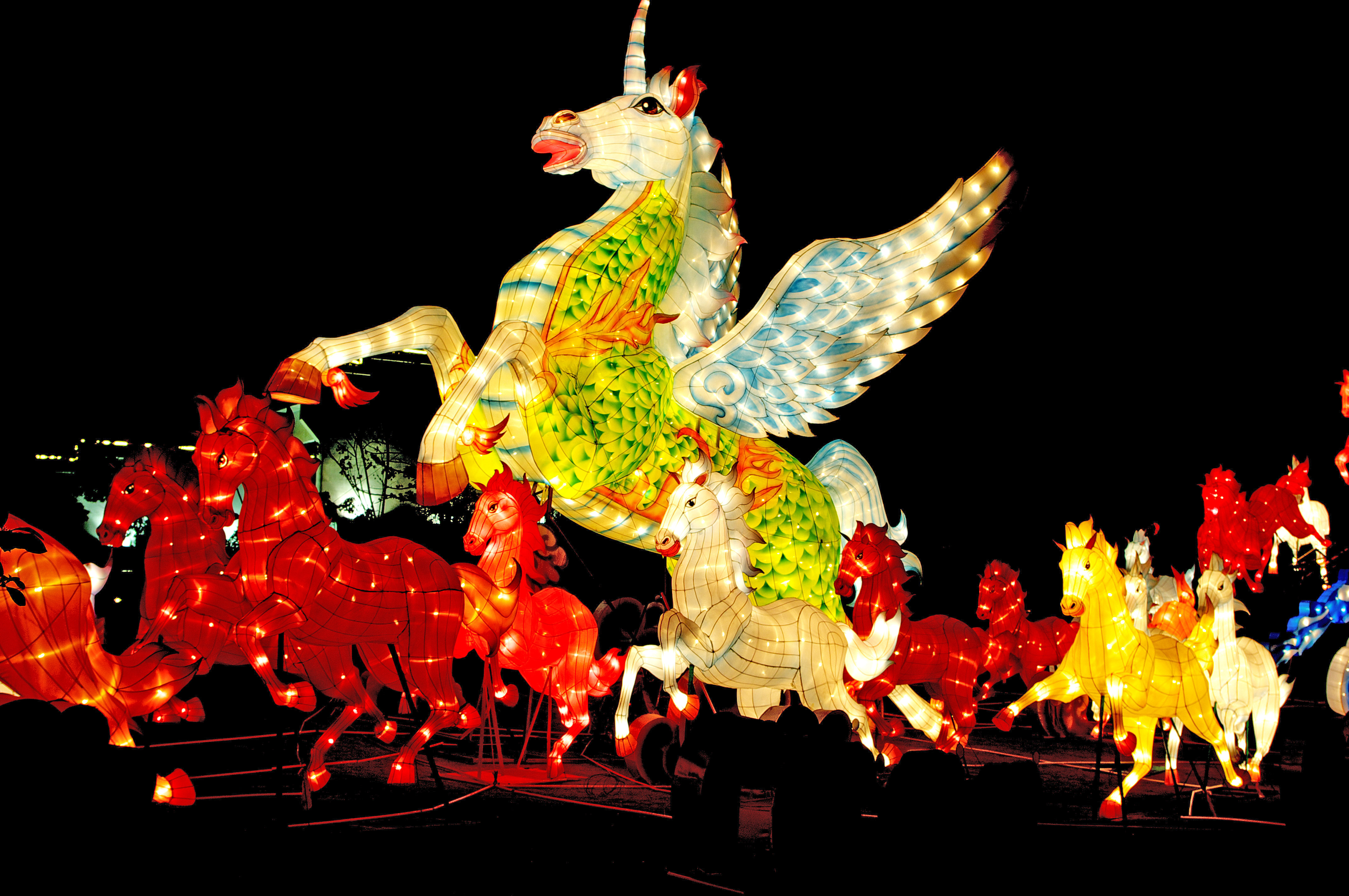 cartoon horse lantern